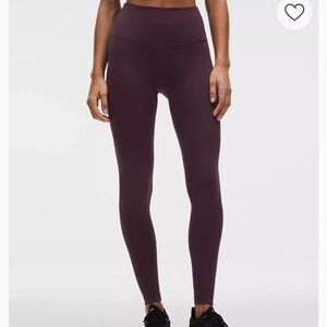 Lululemon wunder under size 6 dark purple dark gray